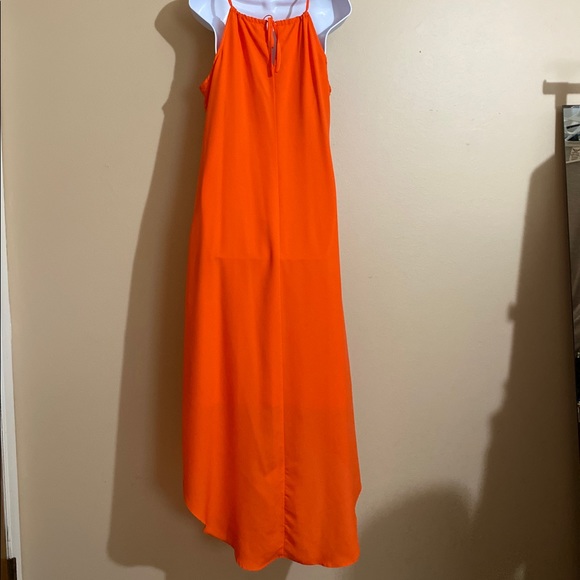 Neon orange high low maxi - Picture 2 of 4